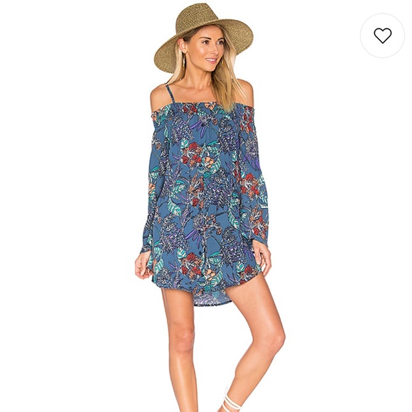 NEW! Aila Blue Gypsy Mini Dress - Picture 4 of 16